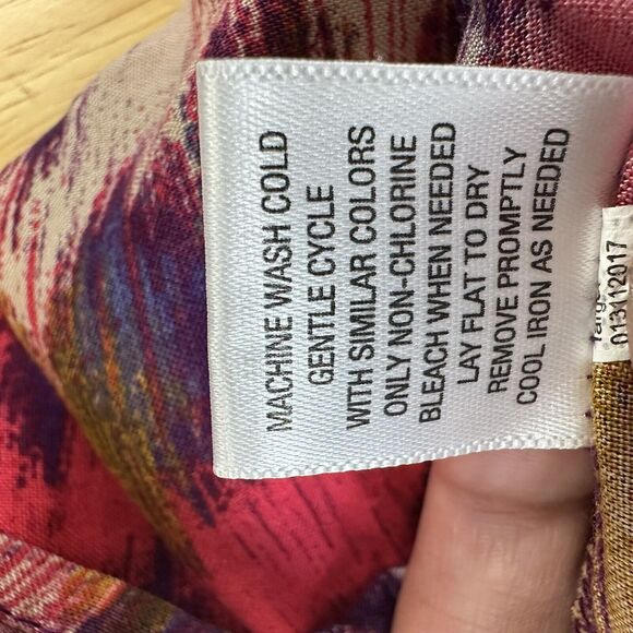 Boho Western XXL‎ 2XL Sleeveless Chevron Print Multicolor Maxi Dress Beach - Picture 9 of 10